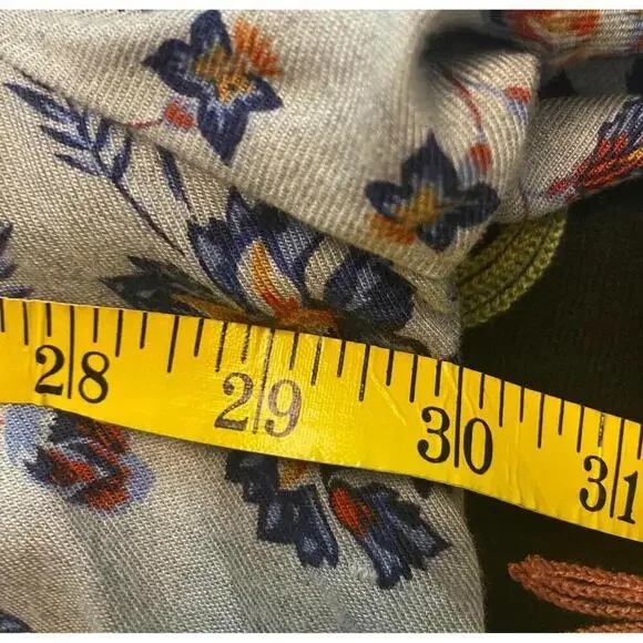 Como Vintage Floral Print Boho Tunic Dress with Tie Neck - Picture 5 of 6